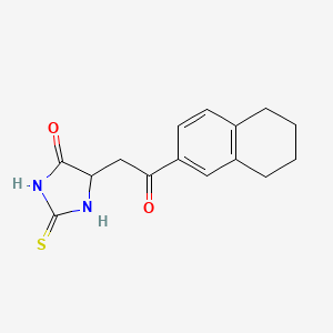 5-[2-oxo-2-(5,6,7,8-tetrahydro-2-naphthalenyl)ethyl]-2-thioxo-4-imidazolidinone