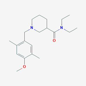 N,N-diethyl-1-[(4-methoxy-2,5-dimethylphenyl)methyl]piperidine-3-carboxamide