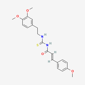 N-({[2-(3,4-dimethoxyphenyl)ethyl]amino}carbonothioyl)-3-(4-methoxyphenyl)acrylamide