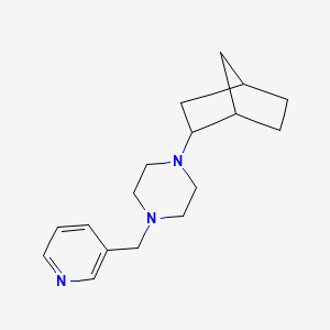 molecular formula C17H25N3 B5076971 1-bicyclo[2.2.1]hept-2-yl-4-(3-pyridylmethyl)piperazine 