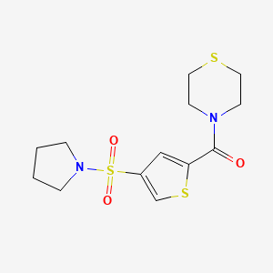 4-{[4-(1-pyrrolidinylsulfonyl)-2-thienyl]carbonyl}thiomorpholine