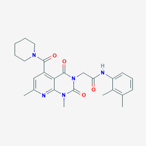 2-[1,7-DIMETHYL-2,4-DIOXO-5-(PIPERIDINE-1-CARBONYL)-1H,2H,3H,4H-PYRIDO[2,3-D]PYRIMIDIN-3-YL]-N-(2,3-DIMETHYLPHENYL)ACETAMIDE