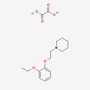 molecular formula C17H25NO6 B5077109 1-[2-(2-Ethoxyphenoxy)ethyl]piperidine;oxalic acid 