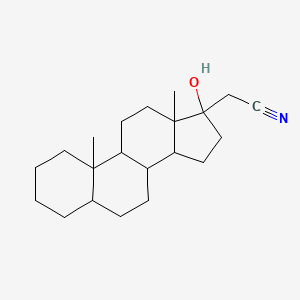 2-(17-Hydroxy-10,13-dimethyl-1,2,3,4,5,6,7,8,9,11,12,14,15,16-tetradecahydrocyclopenta[a]phenanthren-17-yl)acetonitrile