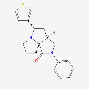 (3aS*,5S*,9aS*)-2-phenyl-5-(3-thienyl)hexahydro-7H-pyrrolo[3,4-g]pyrrolizin-1(2H)-one