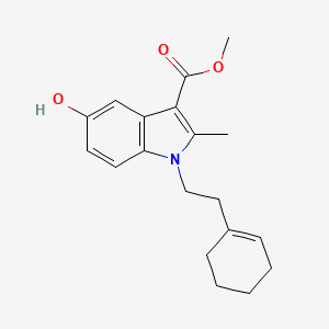 molecular formula C19H23NO3 B5077196 methyl 1-[2-(1-cyclohexen-1-yl)ethyl]-5-hydroxy-2-methyl-1H-indole-3-carboxylate 