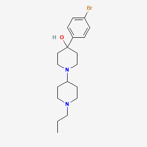 molecular formula C19H29BrN2O B5077212 4-(4-bromophenyl)-1'-propyl-1,4'-bipiperidin-4-ol 