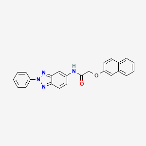 2-(2-naphthyloxy)-N-(2-phenyl-2H-1,2,3-benzotriazol-5-yl)acetamide