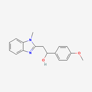 1-(4-methoxyphenyl)-2-(1-methyl-1H-benzimidazol-2-yl)ethanol