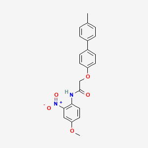 molecular formula C22H20N2O5 B5077256 N-(4-methoxy-2-nitrophenyl)-2-[4-(4-methylphenyl)phenoxy]acetamide CAS No. 6163-67-3