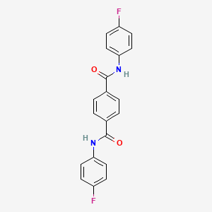 molecular formula C20H14F2N2O2 B5077273 N,N'-bis(4-fluorophenyl)terephthalamide 