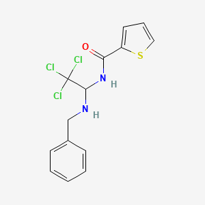 N-[1-(benzylamino)-2,2,2-trichloroethyl]thiophene-2-carboxamide