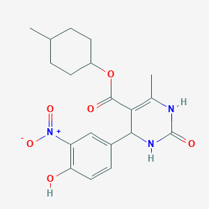 4-methylcyclohexyl 4-(4-hydroxy-3-nitrophenyl)-6-methyl-2-oxo-1,2,3,4-tetrahydro-5-pyrimidinecarboxylate