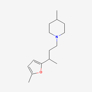 4-Methyl-1-[3-(5-methylfuran-2-yl)butyl]piperidine