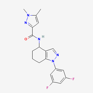 N-[1-(3,5-difluorophenyl)-4,5,6,7-tetrahydro-1H-indazol-4-yl]-1,5-dimethyl-1H-pyrazole-3-carboxamide