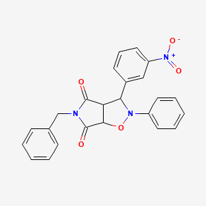 5-benzyl-3-(3-nitrophenyl)-2-phenyldihydro-2H-pyrrolo[3,4-d]isoxazole-4,6(3H,5H)-dione