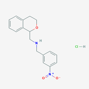 (3,4-dihydro-1H-isochromen-1-ylmethyl)(3-nitrobenzyl)amine hydrochloride