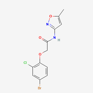 molecular formula C12H10BrClN2O3 B5077408 2-(4-bromo-2-chlorophenoxy)-N-(5-methyl-3-isoxazolyl)acetamide 