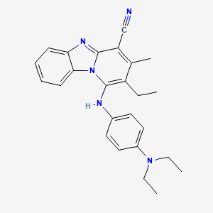 1-{[4-(diethylamino)phenyl]amino}-2-ethyl-3-methylpyrido[1,2-a]benzimidazole-4-carbonitrile