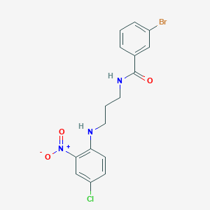 3-bromo-N-{3-[(4-chloro-2-nitrophenyl)amino]propyl}benzamide