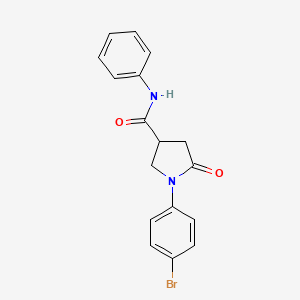 1-(4-bromophenyl)-5-oxo-N-phenylpyrrolidine-3-carboxamide