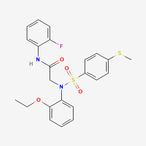 N~2~-(2-ethoxyphenyl)-N~1~-(2-fluorophenyl)-N~2~-{[4-(methylthio)phenyl]sulfonyl}glycinamide