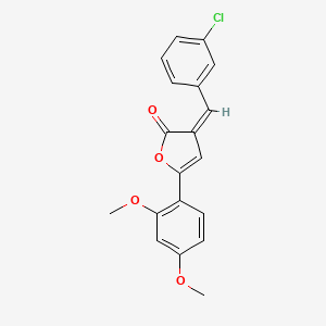 3-(3-chlorobenzylidene)-5-(2,4-dimethoxyphenyl)-2(3H)-furanone