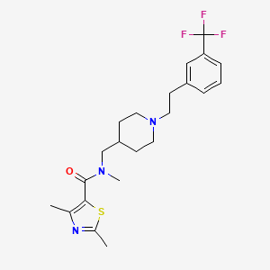 N,2,4-trimethyl-N-[(1-{2-[3-(trifluoromethyl)phenyl]ethyl}-4-piperidinyl)methyl]-1,3-thiazole-5-carboxamide