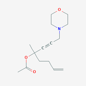 1-methyl-1-[3-(4-morpholinyl)-1-propyn-1-yl]-4-penten-1-yl acetate