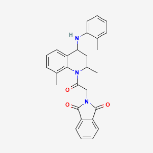 2-(2-{2,8-dimethyl-4-[(2-methylphenyl)amino]-3,4-dihydroquinolin-1(2H)-yl}-2-oxoethyl)-1H-isoindole-1,3(2H)-dione