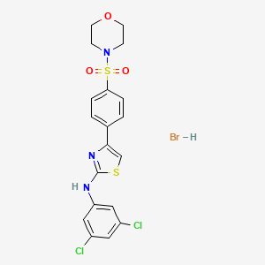 N-(3,5-dichlorophenyl)-4-[4-(4-morpholinylsulfonyl)phenyl]-1,3-thiazol-2-amine hydrobromide