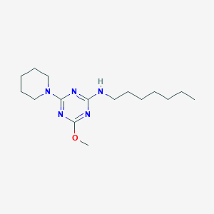 N-heptyl-4-methoxy-6-(1-piperidinyl)-1,3,5-triazin-2-amine