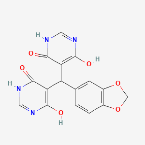 5,5'-(1,3-benzodioxol-5-ylmethylene)di(4,6-pyrimidinediol)