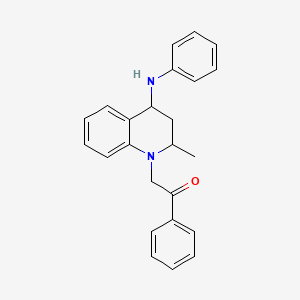 2-[2-methyl-4-(phenylamino)-3,4-dihydroquinolin-1(2H)-yl]-1-phenylethanone