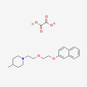 molecular formula C22H29NO6 B5077603 4-Methyl-1-[2-(2-naphthalen-2-yloxyethoxy)ethyl]piperidine;oxalic acid 