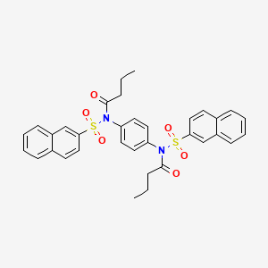 N,N'-1,4-phenylenebis[N-(2-naphthylsulfonyl)butanamide]