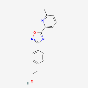 2-{4-[5-(6-methyl-2-pyridinyl)-1,2,4-oxadiazol-3-yl]phenyl}ethanol