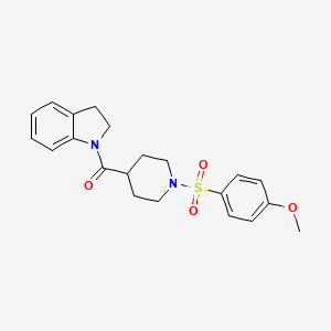 1-({1-[(4-methoxyphenyl)sulfonyl]-4-piperidinyl}carbonyl)indoline