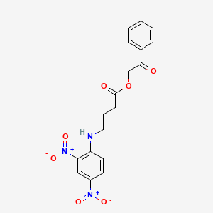 2-oxo-2-phenylethyl 4-[(2,4-dinitrophenyl)amino]butanoate