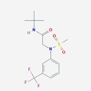 N~1~-(tert-butyl)-N~2~-(methylsulfonyl)-N~2~-[3-(trifluoromethyl)phenyl]glycinamide