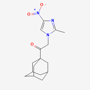 1-(1-adamantyl)-2-(2-methyl-4-nitro-1H-imidazol-1-yl)ethanone