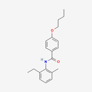 molecular formula C20H25NO2 B5077738 4-butoxy-N-(2-ethyl-6-methylphenyl)benzamide 