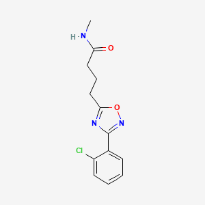 molecular formula C13H14ClN3O2 B5077740 4-[3-(2-chlorophenyl)-1,2,4-oxadiazol-5-yl]-N-methylbutanamide 