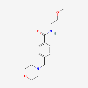 N-(2-methoxyethyl)-4-(4-morpholinylmethyl)benzamide