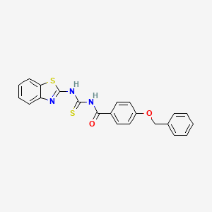 N-[(1,3-benzothiazol-2-ylamino)carbonothioyl]-4-(benzyloxy)benzamide