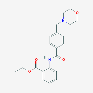 ethyl 2-{[4-(4-morpholinylmethyl)benzoyl]amino}benzoate