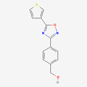 {4-[5-(3-thienyl)-1,2,4-oxadiazol-3-yl]phenyl}methanol