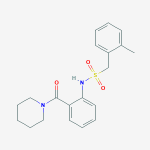 1-(2-methylphenyl)-N-[2-(1-piperidinylcarbonyl)phenyl]methanesulfonamide