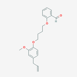 molecular formula C21H24O4 B5077822 2-[4-(4-allyl-2-methoxyphenoxy)butoxy]benzaldehyde 