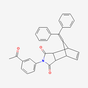 4-(3-acetylphenyl)-10-(diphenylmethylene)-4-azatricyclo[5.2.1.0~2,6~]dec-8-ene-3,5-dione